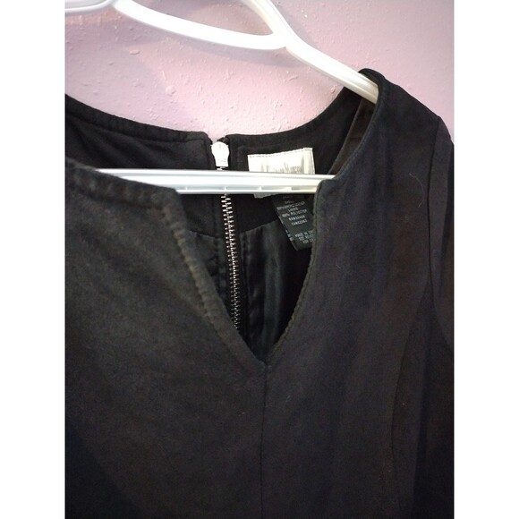 Neiman Marcus Exclusive Black Leather Top Pleated Bottom Size Small - Picture 3 of 9